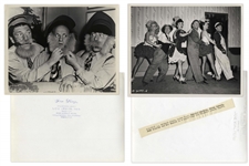 Lot of Twenty 10 x 8 Photos With Shemp as Third Stooge -- From Various Three Stooges Films -- 19 Glossy Photos, 1 Matte Finish -- Very Good Condition